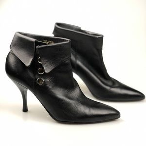 Esprit Black Vintage 80s Pointed Toe Heels 7M